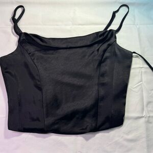 Forever 21 Black Fitted Camisole Top
